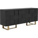 Lars 79 X 18.5 inch Espresso / Antique Brass Sideboard